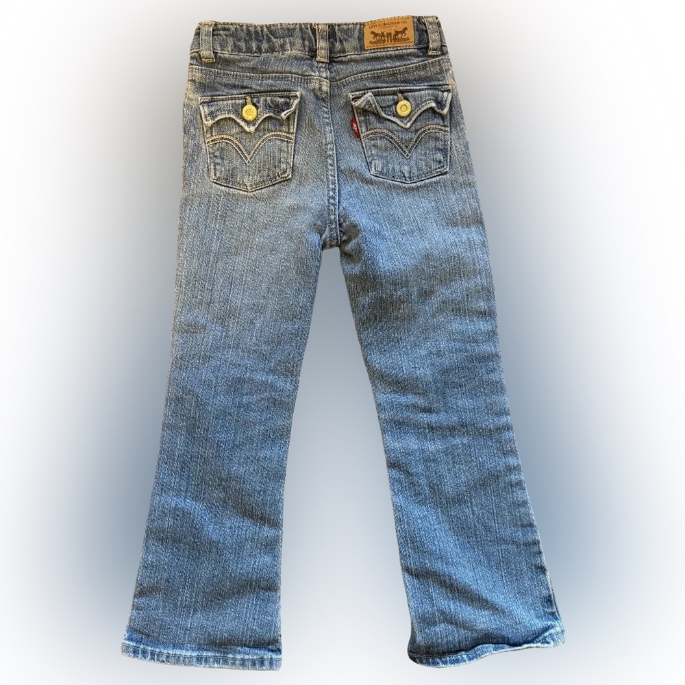 Levi's Flare Girls Pink Band Jeans